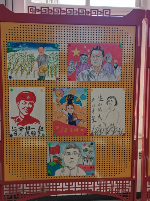 高新区实验小学开展我来画榜样绘画活动